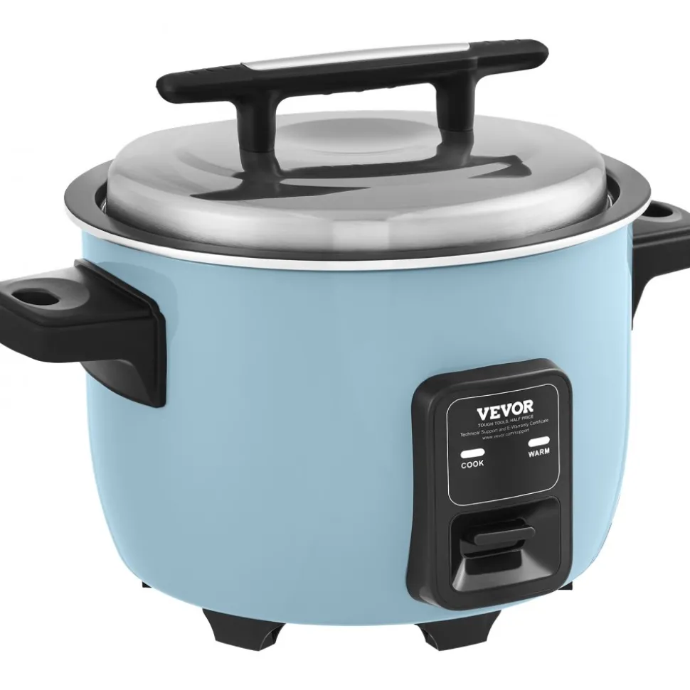 VEVOR Commercial Rice Cooker, 50-Cup Rice Cooker, 10.57 Qt / 10 Liter Large Rice Cooker and Warmer with Nonstick Inner Pot, Fast Cooking and 24-Hour Keep Warm, with Rice Cup and Paddle, for Restaurant