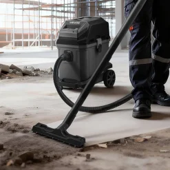 VEVOR Commercial Shop Vac, 11 Gallon Wet Dry Shop Vacuum, 5.5 Peak HP Portable with One-Button Self-Cleaning, 1350W Input, 1.25in x 7ft Hose, 20ft Cord, Industrial-Grade for Jobsite, Workshop