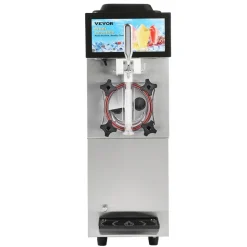 VEVOR Commercial Slushy Machine, 12L / 3.17 Gal Single Tank, Cool and Freeze Modes, Stainless Steel Margarita Smoothie Frozen Drink Maker, Slushie Machine for Party Cafes Restaurants Bars Home