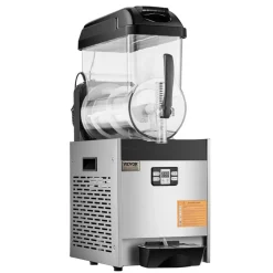 VEVOR Commercial Slushy Machine, 12L Single Tank Frozen Drink Machine, 48 Cups Stainless Steel Margarita Smoothie Frozen Drink Maker, Slushie Maker for Home Party Restaurants Cafe Bars