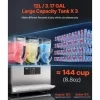 VEVOR Commercial Slushy Machine, 12Lx3 Triple Tank Frozen Drink Machine, 144 Cups Stainless Steel Margarita Smoothie Frozen Drink Maker, Slushie Maker for Home Party Restaurants Cafe Bars