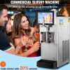 VEVOR Commercial Slushy Machine, 8L / 2.1 Gal Single Bowl, Cool and Freeze Modes, 1050W Stainless Steel Margarita Smoothie Frozen Drink Maker, Slushie Machine for Party Cafes Restaurants Bars Home