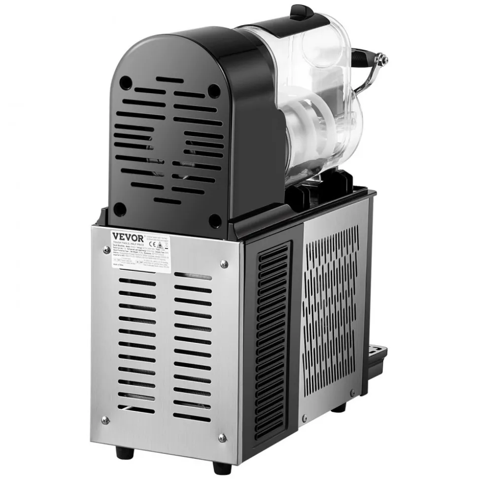 VEVOR Commercial Slushy Machine, 3L Single Tank Frozen Drink Machine, 12 Cups Stainless Steel Margarita Smoothie Frozen Drink Maker, Slushie Maker for Home Party Restaurants Cafe Bars