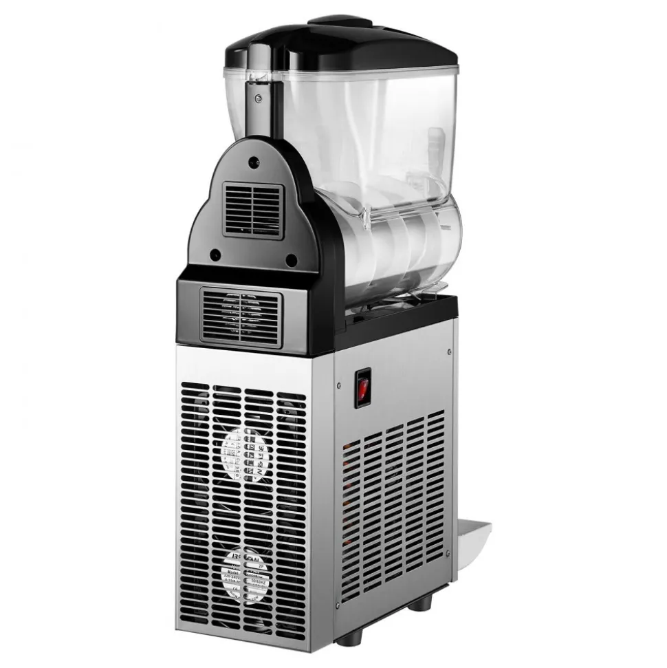 VEVOR Commercial Slushy Machine, 12L Single Tank Frozen Drink Machine, 48 Cups Stainless Steel Margarita Smoothie Frozen Drink Maker, Slushie Maker for Home Party Restaurants Cafe Bars