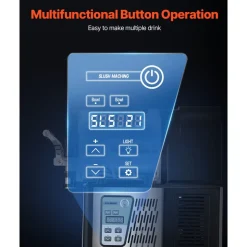VEVOR Commercial Slushy Machine, 3Lx2 Double Tank Frozen Drink Machine, 24 Cups Stainless Steel Margarita Smoothie Frozen Drink Maker, Slushie Maker for Home Party Restaurants Cafe Bars