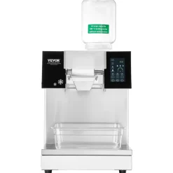 VEVOR Commercial Snowflake Ice Machine, 507LBS/24H Snowflake Ice Maker, Stainless Steel Ice Shaver Machine, Electric Snow Cone Maker, Air Cooling System for Rapid Heat Dissipation, for Bakery, Cafe
