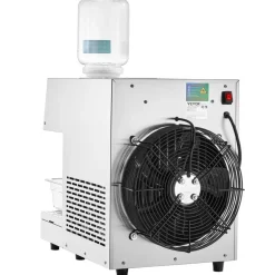 VEVOR Commercial Snowflake Ice Machine, 507LBS/24H Snowflake Ice Maker, Stainless Steel Ice Shaver Machine, Electric Snow Cone Maker, Air Cooling System for Rapid Heat Dissipation, for Bakery, Cafe