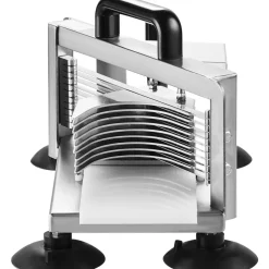 VEVOR Commercial Tomato Slicer, 1/4 inch Tomato Cutter Slicer, Stainless Steel Heavy Duty Tomato Slicer Machine, Manual Tomato Slicer with Non-slip Feet, for Cutting Tomatoes, Cucumbers, Bananas