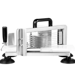 VEVOR Commercial Tomato Slicer, 3/8 inch Tomato Cutter Slicer, Stainless Steel Heavy Duty Tomato Slicer Machine, Manual Tomato Slicer with Non-slip Feet, for Cutting Tomatoes, Cucumbers, Bananas