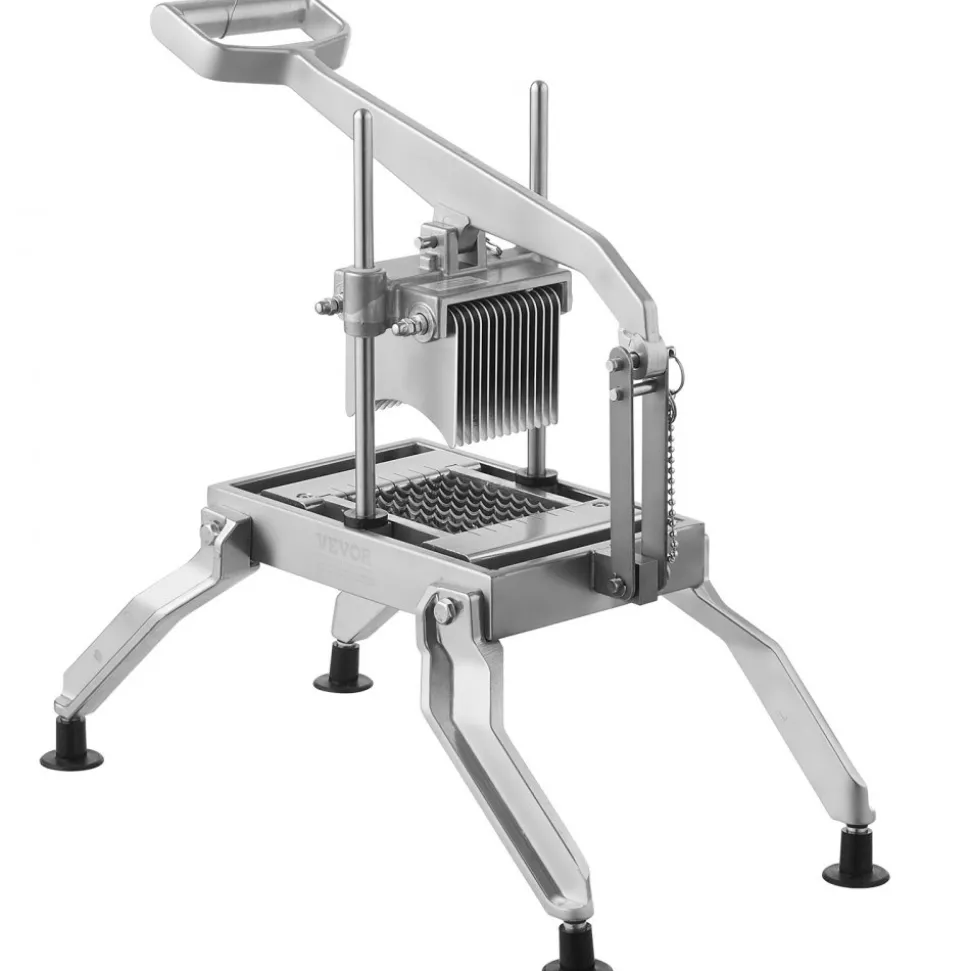VEVOR Commercial Vegetable Slicer, 3/8" and 3/16" Tomato Slicer, Stainless Steel and Aluminum Alloy Vegetable Cutter Slicer, Manual Tomato Slicer with Non-slip Feet, for Tomatoes, Potatoes, Onions