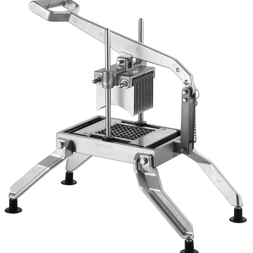 VEVOR Commercial Vegetable Slicer, 3/8" and 3/16" Tomato Slicer, Stainless Steel and Aluminum Alloy Vegetable Cutter Slicer, Manual Tomato Slicer with Non-slip Feet, for Tomatoes, Potatoes, Onions