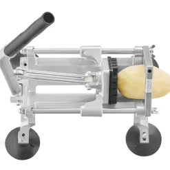 VEVOR Commercial Vegetable Slicer, 1/2 inch Fruit Slicer, Stainless Steel and Aluminum Alloy Vegetable Cutter Slicer Machine, Manual Slicer with Non-slip Feet, for Radishes, Onions, Potatoes, Lemons