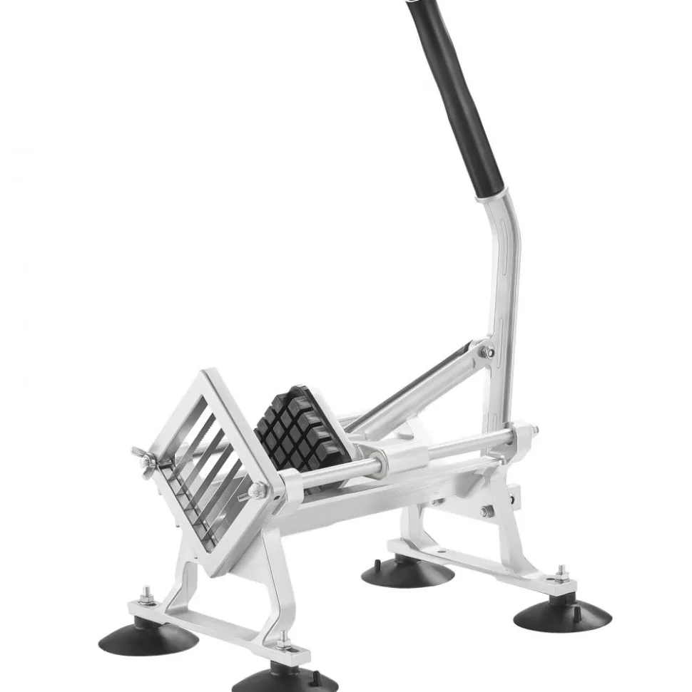 VEVOR Commercial Vegetable Slicer, 1/2 inch Fruit Slicer, Stainless Steel and Aluminum Alloy Vegetable Cutter Slicer Machine, Manual Slicer with Non-slip Feet, for Radishes, Onions, Potatoes, Lemons