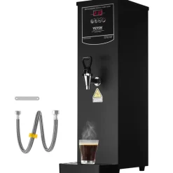 VEVOR Commercial Water Boiler, Electric Hot Water Dispenser with 316 Stainless Steel Heating Tube, 1500W Step-by-step Fast Heating 50L per Hour Hot Water Boiler, for Coffee Tea Restaurant Office