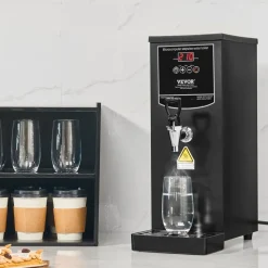 VEVOR Commercial Water Boiler, Electric Hot Water Dispenser with 316 Stainless Steel Heating Tube, 1500W Step-by-step Fast Heating 50L per Hour Hot Water Boiler, for Coffee Tea Restaurant Office