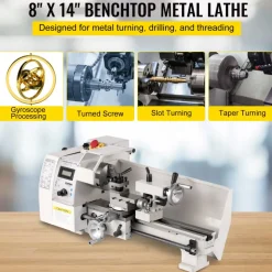 VEVOR Compact Metal Lathe, 8
