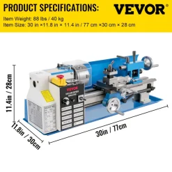 VEVOR Compact Metal Lathe, 7