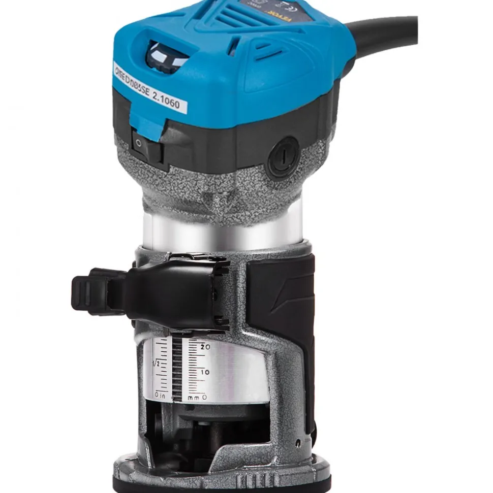 VEVOR Compact Router 1.25HP With Fixed Base, Plunge Base and Tilt Base, Variable Speed Wood Router Kit Max Torque 30,000RPM 800W For Woodworking & Furniture Manufacturing