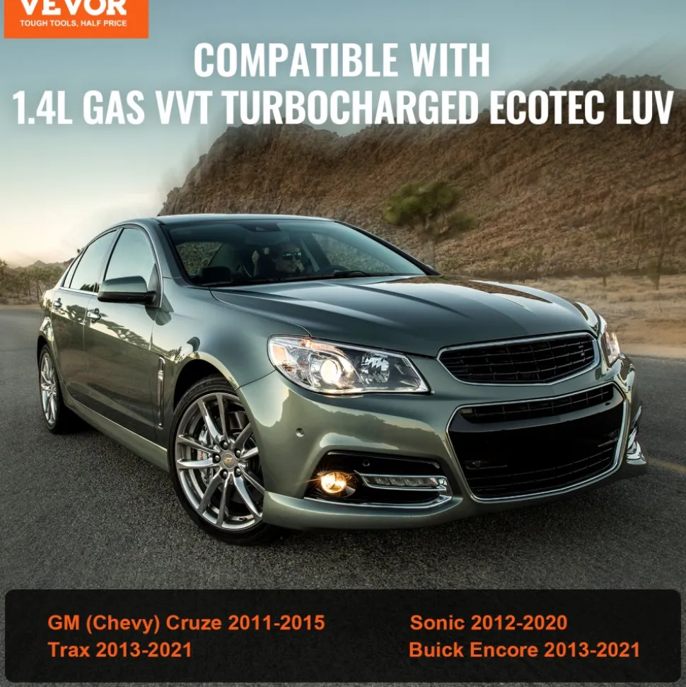 VEVOR Complete Turbo Turbocharger Chevy Chevrolet Cruze 2011-2015 with Gasket Kit, Sonic 2012-2020 & Trax 2013-2021 & Buick Encore 2013-2021 Turbo Charger Compatible 1.4L Replace# 55565353