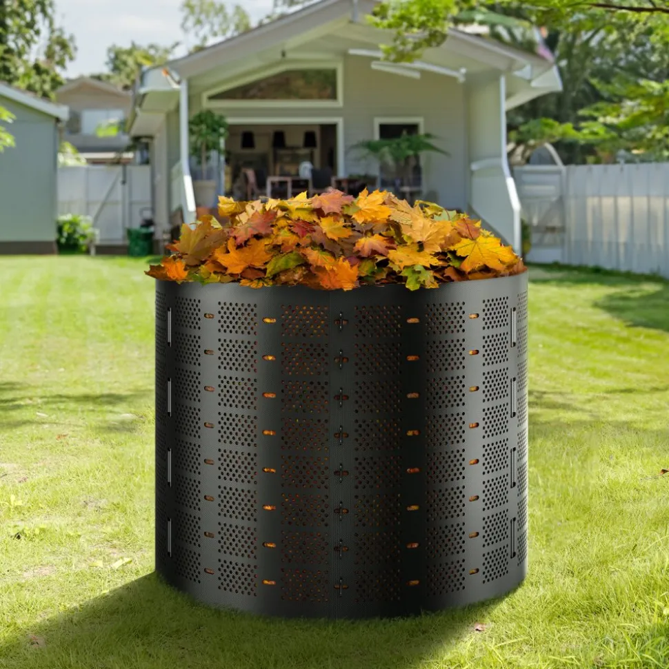 VEVOR Compost Bin 220 Gallon, Outdoor Expandable Composter, Easy to Setup & Large Capacity Composting Bin, Fast Creation of Fertile Soil