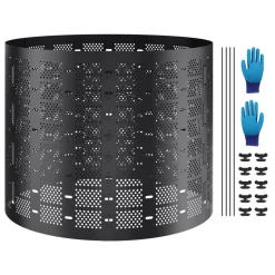 VEVOR Compost Bin 220 Gallon, Outdoor Expandable Composter, Easy to Setup & Large Capacity Composting Bin, Fast Creation of Fertile Soil