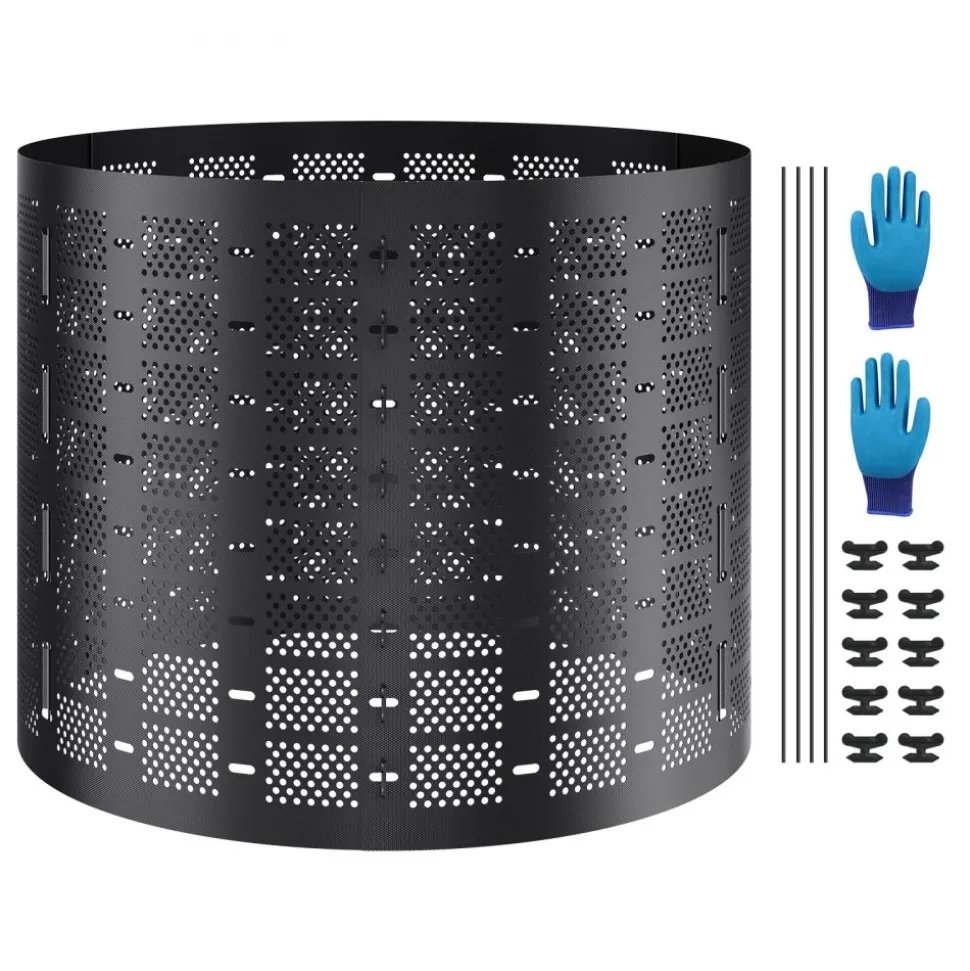 VEVOR Compost Bin 220 Gallon, Outdoor Expandable Composter, Easy to Setup & Large Capacity Composting Bin, Fast Creation of Fertile Soil