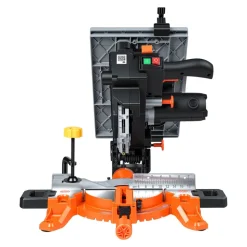 VEVOR Compound Miter Saw, 8-1/4 inch Blade, 2-in-1 Miter/Table Saw, with Precision Laser Alignment, Adjustable Angles, 4800 RPM, with Splash Guard, for Cutting Wood, Metals, Laminates, and Plastic