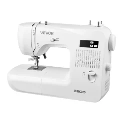 VEVOR Computerized Sewing Machine, 60 Stitch Applications, with LED Screen, Foot Pedal and LED Light, Heavy-Duty Metal Frame, Digital Sewing Machine with Powerful Motor for Crafts and Mending
