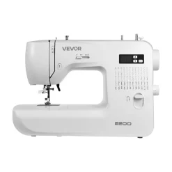 VEVOR Computerized Sewing Machine, 60 Stitch Applications, with LED Screen, Foot Pedal and LED Light, Heavy-Duty Metal Frame, Digital Sewing Machine with Powerful Motor for Crafts and Mending