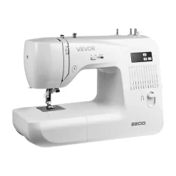 VEVOR Computerized Sewing Machine, 60 Stitch Applications, with LED Screen, Foot Pedal and LED Light, Heavy-Duty Metal Frame, Digital Sewing Machine with Powerful Motor for Crafts and Mending