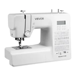 VEVOR Computerized Sewing Machine, 200 Stitch Applications, with LCD Screen, Foot Pedal and LED Light, Heavy-Duty Metal Frame, Digital Sewing Machine with Powerful Motor for Crafts and Mending