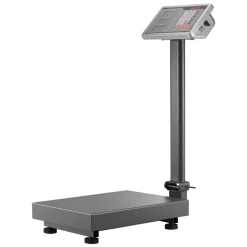 VEVOR Computing Digital Platform Scale, 220 lbs Load, 0.04 lbs Accuracy, Electronic Floor Scale with LB/KG, Tare, Price Calculator, AC/DC Power Supply, Fit for Luggage, Shipping, Packages, Postage
