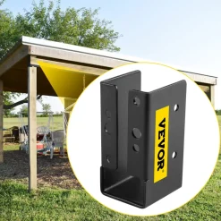 VEVOR Concealed Joist Hanger, 2"x4" Outdoor Accent Concealed-Flange, Pack of 24 Concealed Joist Bracket, Q235 Steel Plate Powder-Coated Concealed Face Mount Joist Hanger Inner 40x91 mm for Beam Swing