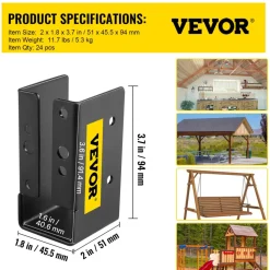 VEVOR Concealed Joist Hanger, 2