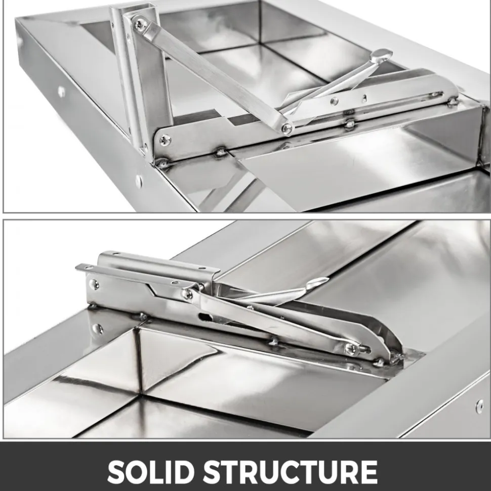 VEVOR Concession Shelf 48L x 12W Inch Stainless Steel Drop Down Folding Serving Food Shelf Stand Serving for Concession Trailer Serving Window