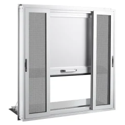 VEVOR Concession Window Folding Shelf 36x36in Aluminum Alloy Service Window, for Food Truck, Up to 85 Degrees, with 4 Sliding Screen Windows, Awning Door and Drag Hook, Rainwater Resistant