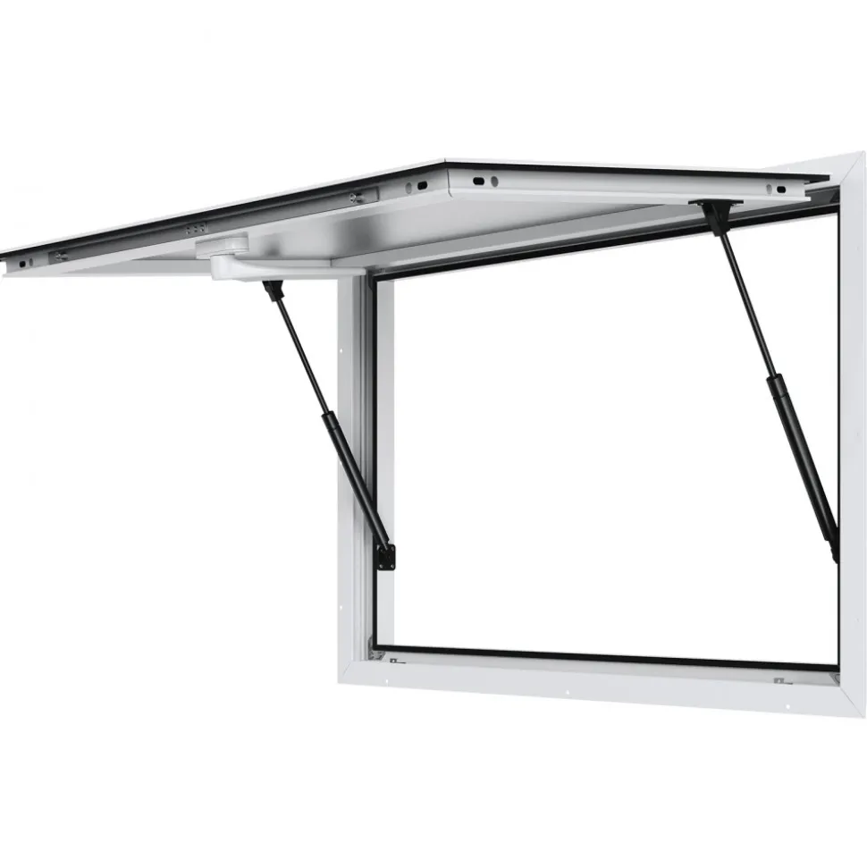 VEVOR Concession Window for Food Truck, 36"x24" Aluminum Alloy Food Truck Service Window, Up to 85 Degrees Stand Serving Window with Awning Door & Drag Hook, for Food Trucks Concession Trailers