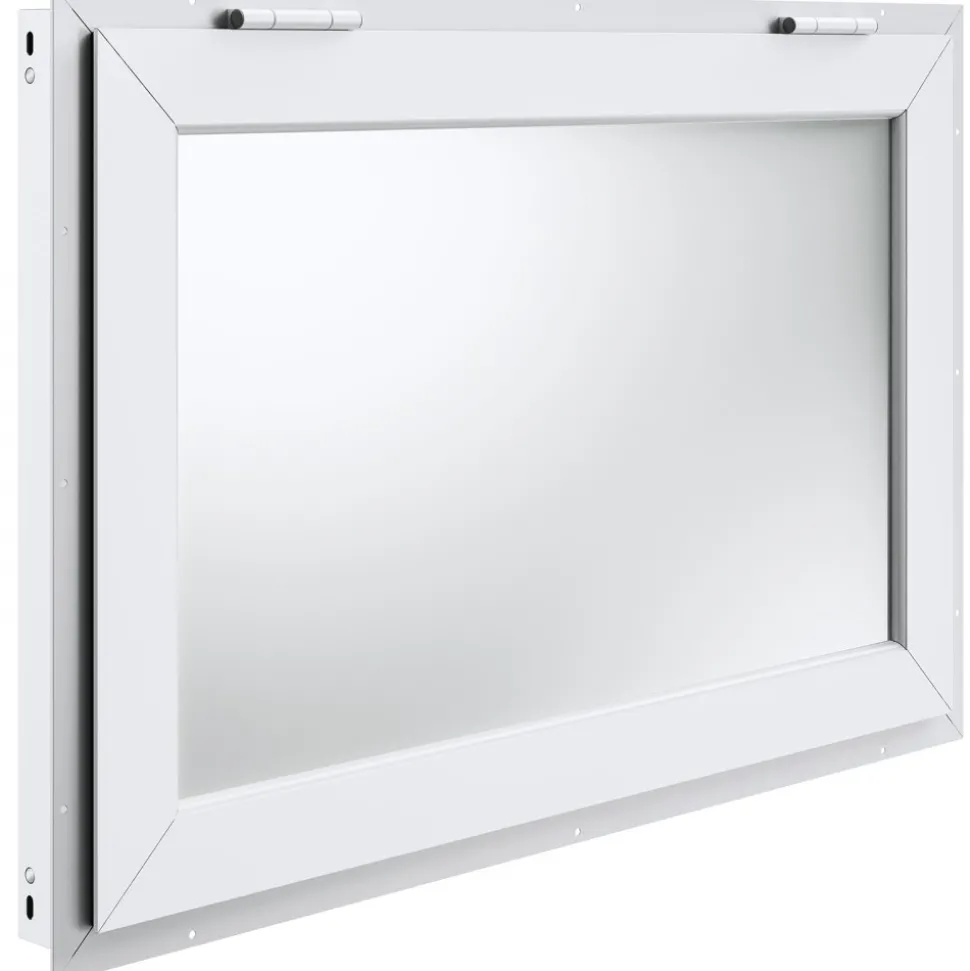 VEVOR Concession Window for Food Truck, 36"x24" Aluminum Alloy Food Truck Service Window, Up to 85 Degrees Stand Serving Window with Awning Door & Drag Hook, for Food Trucks Concession Trailers