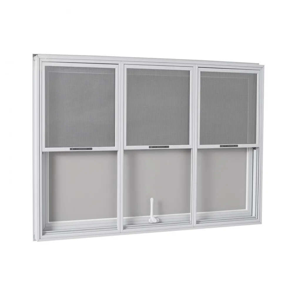 VEVOR Concession Window 64x40 in Aluminum Alloy Service Window, for Food Truck, Up to 85 Degrees Stand Serving with 3 Fixed & 3 Sliding Windows, Awning Door and Drag Hook, Rainwater Resistant