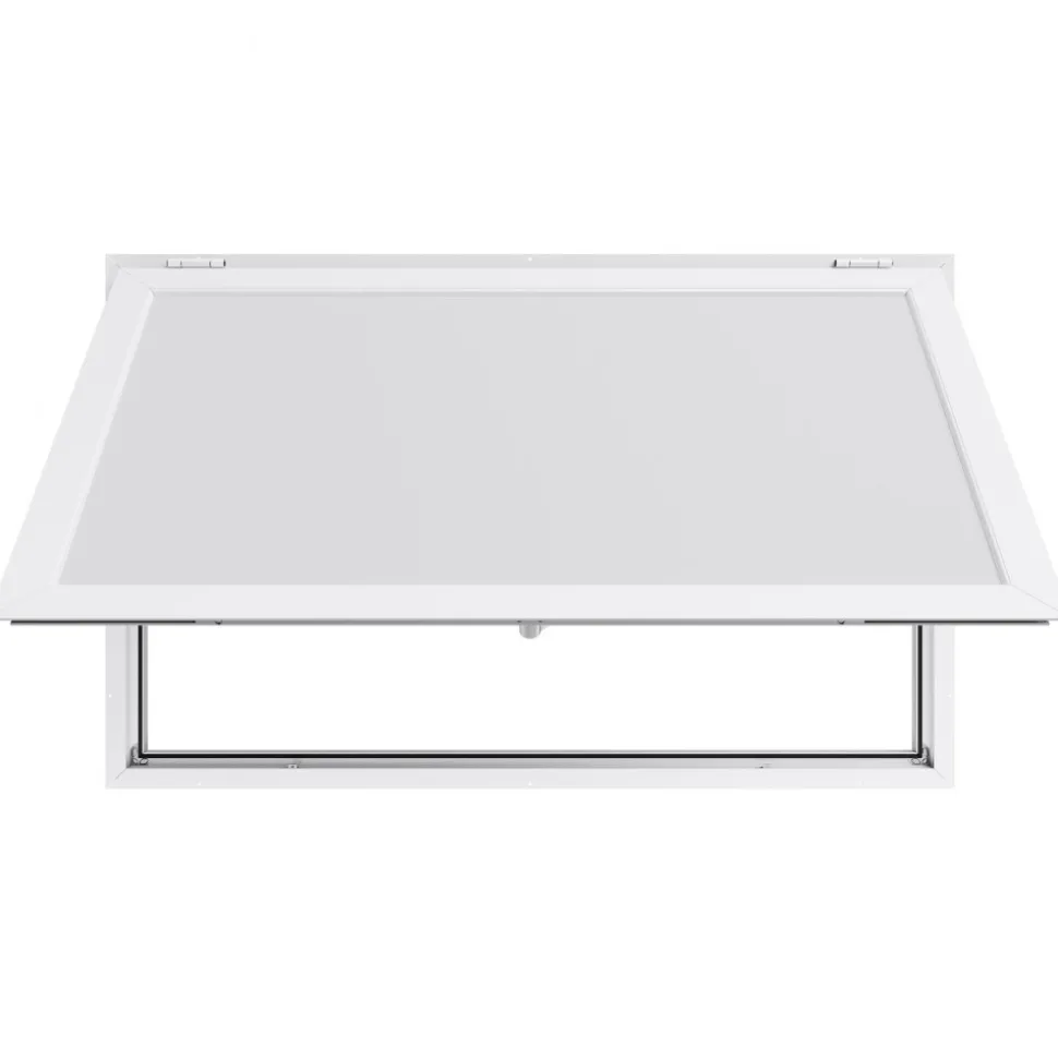 VEVOR Concession Window 60x36 in Aluminum Alloy Frame Service Window, for Food Truck, Up to 85 Degrees Stand Serving Windows with Awning Door and Drag Hook, Rainwater Resistant for Concession Trailer