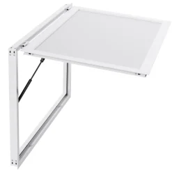 VEVOR Concession Window 60x36 in Aluminum Alloy Frame Service Window, for Food Truck, Up to 85 Degrees Stand Serving Windows with Awning Door and Drag Hook, Rainwater Resistant for Concession Trailer