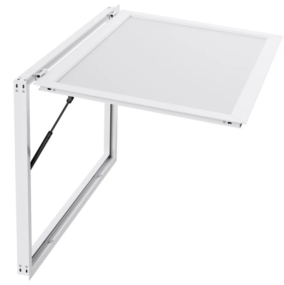 VEVOR Concession Window 60x36 in Aluminum Alloy Frame Service Window, for Food Truck, Up to 85 Degrees Stand Serving Windows with Awning Door and Drag Hook, Rainwater Resistant for Concession Trailer