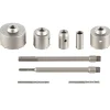 VEVOR Concrete Hole Saw Kit, 1-2/11", 1-3/5", 2-9/16", 3-5/32", 3-15/16" Drill Bit Set SDS Plus & SDS MAX Shank Wall Hole Cutter with a 4-1/3" Connecting Rod for Concrete, Cement, Stone Wall, Ma