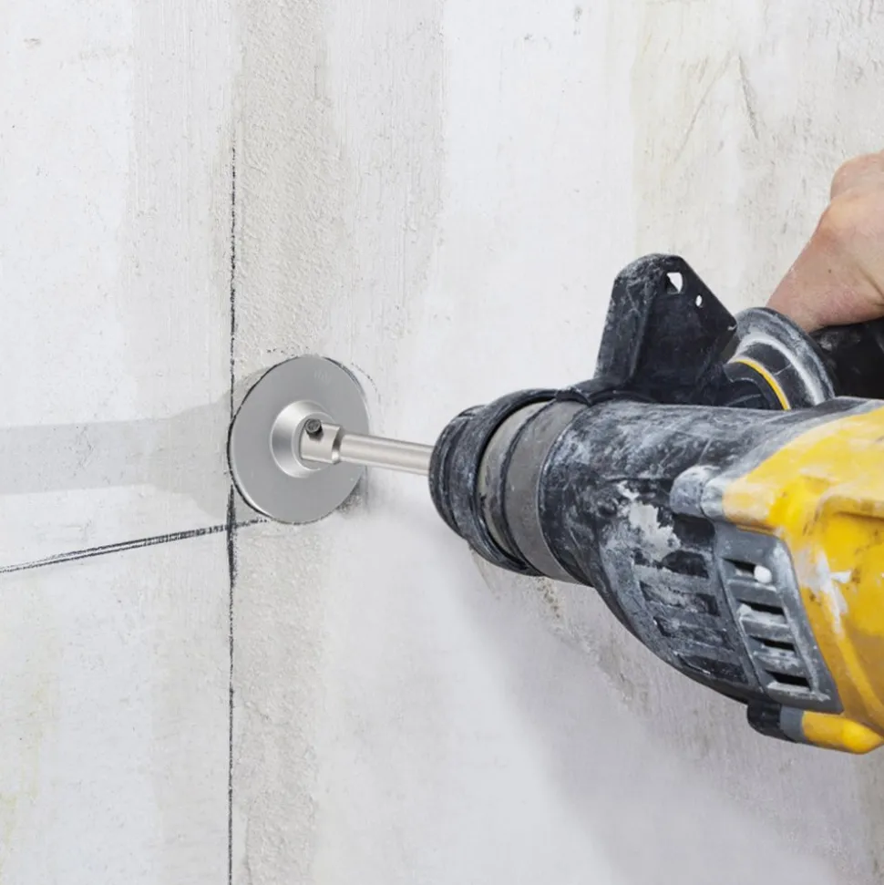 VEVOR Concrete Hole Saw Kit, 1-2/11", 1-3/5", 2-9/16", 3-5/32", 3-15/16" Drill Bit Set SDS Plus & SDS MAX Shank Wall Hole Cutter with a 4-1/3" Connecting Rod for Concrete, Cement, Stone Wall, Ma