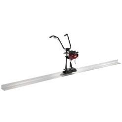 VEVOR Concrete Power Screed, 4 ft Aluminum Board Straight Edge Bar Set, 4 Stroke Cement Finishing Vibrating Motor with Height Adjustable Handles, High Efficient Concrete Tool 6500RPM