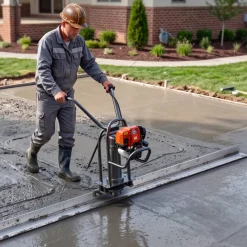 VEVOR Concrete Screed Blade 10 ft Length Aluminum Alloy Board Leveling Tool, 5.3 in Wide Straight Edge, Wide Coverage, Replacement Surface Leveler for Driveway, Patio, Sidewalk, Garage Floor Finishing