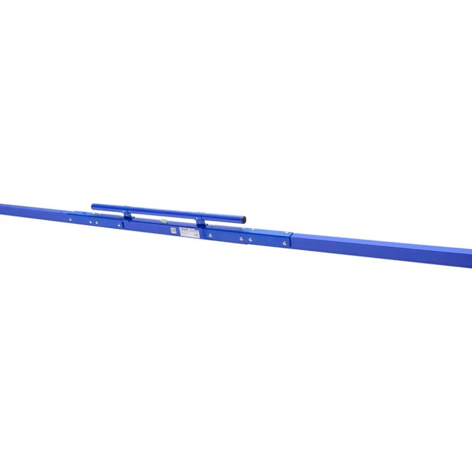 VEVOR Concrete Screed 96 in Length Manual Screed Board Aluminum Alloy Blue, Built-in Bubble Level, Powder-coated Finish, Lightweight Paver Leveling Tool for Patio, Sidewalk, Garage Floor Finishing