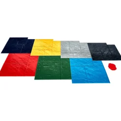 VEVOR Concrete Stamps Mat, 24 x 24 in, 7 pcsConcrete Texturing Skin Polyurethane Stamp Stone Tile Texture Mat, Slate floor Imprint Seamless Stamp Concrete Molds for Outdoor Decorative, Muti-color