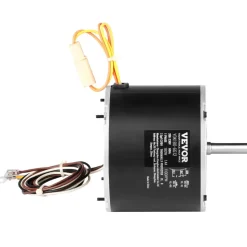 VEVOR Condenser Fan Motor 5KCP39EGS070S, 5KCP39EGY823S, 1/4 HP 208-230V, 1100RPM, OEM Standard Upgraded Replacement Condenser Motor Reversible Rotating, Explosion-proof CBB65 5μF/370V Capacitor