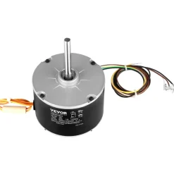 VEVOR Condenser Fan Motor 5KCP39EGS070S, 5KCP39EGY823S, 1/4 HP 208-230V, 1100RPM, OEM Standard Upgraded Replacement Condenser Motor Reversible Rotating, Explosion-proof CBB65 5μF/370V Capacitor